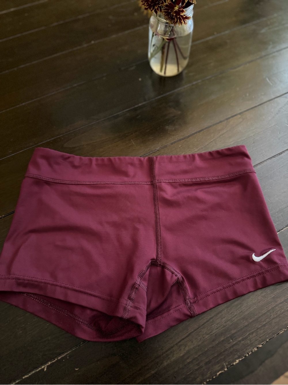 Nike Women's Burgundy Bike Shorts
